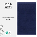 American Soft Linen Bekos 100% Cotton Turkish Towels, 4 Piece Bath Towel Set