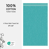 American Soft Linen Bekos 100% Cotton Turkish Towels, 4 Piece Bath Towel Set