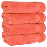 American Soft Linen Bekos 100% Cotton Turkish Towels, 4 Piece Hand Towel Set