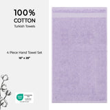 American Soft Linen Bekos 100% Cotton Turkish Towels, 4 Piece Hand Towel Set
