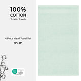 American Soft Linen Bekos 100% Cotton Turkish Towels, 4 Piece Hand Towel Set