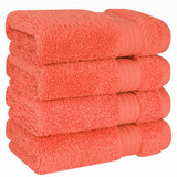 American Soft Linen Bekos 100% Cotton Turkish Towels, 4 Piece Washcloth Towel Set