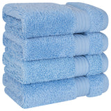 American Soft Linen Bekos 100% Cotton Turkish Towels, 4 Piece Washcloth Towel Set