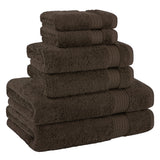 American Soft Linen Bekos 100% Cotton Turkish Towels 6 Piece Bath Towel Set with 18 Different Colors