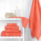 American Soft Linen Bekos 100% Cotton Turkish Towels 6 Piece Bath Towel Set with 18 Different Colors