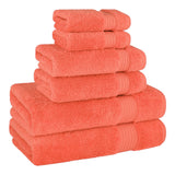 American Soft Linen Bekos 100% Cotton Turkish Towels 6 Piece Bath Towel Set with 18 Different Colors