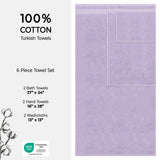 American Soft Linen Bekos 100% Cotton Turkish Towels 6 Piece Bath Towel Set with 18 Different Colors