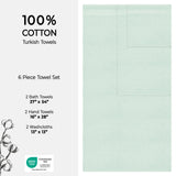 American Soft Linen Bekos 100% Cotton Turkish Towels 6 Piece Bath Towel Set with 18 Different Colors