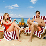 Cabana Striped Oversized Premium Cotton Beach Towel 30x60" - 32 Set Case Pack