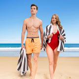 Cabana Striped Oversized Premium Cotton Beach Towel 30x60" - 32 Set Case Pack