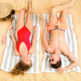Cabana Striped Premium Beach Towels, Premium Cotton, 30x60 Inches, Soft, Absorbent, Sand Free Swim Towels
