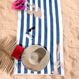 Cabana Striped Premium Beach Towels, Premium Cotton, 30x60 Inches, Soft, Absorbent, Sand Free Swim Towels