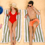 Cabana Striped Premium Beach Towels, Premium Cotton, 30x60 Inches, Soft, Absorbent, Sand Free Swim Towels