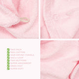American Soft Linen 100% Cotton Hair Drying Towels for Women, 2 Pack Head Towel Cap - 75 Set Case Pack