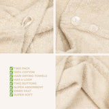 American Soft Linen 100% Cotton Hair Drying Towels for Women, 2 Pack Head Towel Cap