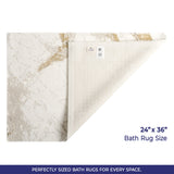 American Soft Linen Emest Bath Rug – 24"x36" Decorative Premium Cotton Bath Mats for Bathroom