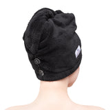 American Soft Linen Extremely Soft, Super Absorbent and Fast Drying Hair Towel with 2 buttons