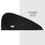 American Soft Linen Extremely Soft, Super Absorbent and Fast Drying Hair Towel with 2 buttons