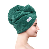 American Soft Linen Extremely Soft, Super Absorbent and Fast Drying Hair Towel with 2 buttons