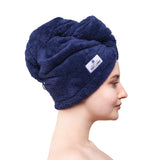 American Soft Linen Extremely Soft, Super Absorbent and Fast Drying Hair Towel with 2 buttons