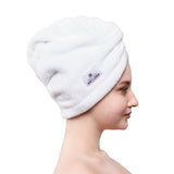 American Soft Linen Extremely Soft, Super Absorbent and Fast Drying Hair Towel with 2 buttons