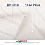 American Soft Linen Katiy Bath Rug – 21x34 Inches Non-Slip Premium Cotton Comfort - Bath Mats for Bathroom