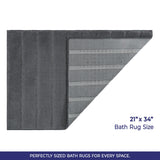 American Soft Linen Katiy Bath Rug – 21x34 Inches Non-Slip Premium Cotton Comfort - Bath Mats for Bathroom