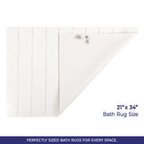 American Soft Linen Katiy Bath Rug – 21x34 Inches Non-Slip Premium Cotton Comfort - Bath Mats for Bathroom