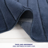 American Soft Linen Katiy Bath Rug – 21x34 Inches Non-Slip Premium Cotton Comfort - Bath Mats for Bathroom