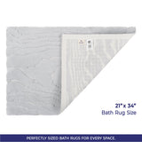 American Soft Linen Lovi Bath Rug – 21"x34" Premium Cotton, Non-Slip Design - Bath Mats for Bathroom