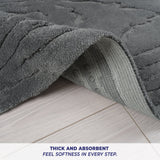 American Soft Linen Lovi Bath Rug – 21"x34" Premium Cotton, Non-Slip Design - Bath Mats for Bathroom