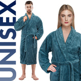 American Soft Linen Unisex Fleece Bathrobe, Super Soft, Absorbent and Fluffy - Wholesale