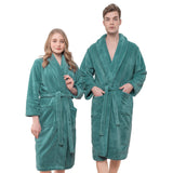 American Soft Linen Unisex Fleece Bathrobe, Super Soft, Absorbent and Fluffy - Wholesale