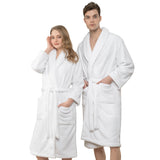 American Soft Linen Unisex Fleece Bathrobe, Super Soft, Absorbent and Fluffy - Wholesale