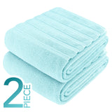 American Soft Linen 35x70 Inch Jumbo Bath Sheet Set of 2 – Extra Large 100% Cotton Turkish Bath Towels