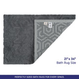 American Soft Linen Meja Bath Rug – 21x34" Decorative Premium Cotton Rug - Bath Mats for Bathroom