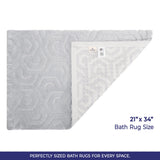 American Soft Linen Meja Bath Rug – 21x34" Decorative Premium Cotton Rug - Bath Mats for Bathroom