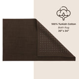 American Soft Linen 100% Cotton Bath Mat Rugs, 20x34 inches Slip Resistant Bottom Base Bath Mats for Bathroom - 35 Set Case Pack