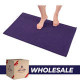 American Soft Linen 100% Cotton Bath Mat Rugs, 20x34 inches Slip Resistant Bottom Base Bath Mats for Bathroom - 35 Set Case Pack