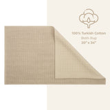 American Soft Linen 100% Cotton Bath Mat Rugs, 20x34 inches Slip Resistant Bottom Base Bath Mats for Bathroom - 35 Set Case Pack