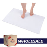 American Soft Linen 100% Cotton Bath Mat Rugs, 20x34 inches Slip Resistant Bottom Base Bath Mats for Bathroom - 35 Set Case Pack