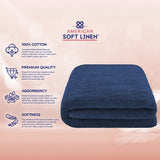 40x80 Inch Premium Bath Sheet OVERSIZED 100% Ring Spun Cotton, Luxury, Maximum Softness, Extra Large Bath Towel