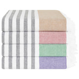 4 Packed Terry Peshtemal and Beach Towel, Mediterranean Collection, 35" x 60", Modern & Traditional Turkish Towels - 11 Set Case Pack