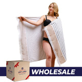 Mediterranean 100% Cotton Turkish Peshtemals, 35" x 60", Modern & Traditional Turkish Towels - 44 Set Case Pack
