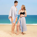 Mediterranean 100% Cotton Turkish Peshtemals, 35" x 60", Modern & Traditional Turkish Towels - 44 Set Case Pack