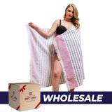 Mediterranean 100% Cotton Turkish Peshtemals, 35" x 60", Modern & Traditional Turkish Towels - 44 Set Case Pack