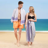 Mediterranean 100% Cotton Turkish Peshtemals, 35" x 60", Modern & Traditional Turkish Bath Towels