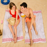 Mediterranean 100% Cotton Turkish Peshtemals, 35" x 60", Modern & Traditional Turkish Bath Towels