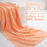 35x70 Inch Premium Bath Sheet JUMBO 100% Cotton Turkish Towels, Extremely Soft, Luxury, Extra Large Bath Towel (BEST CHOICE)