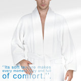 American Soft Linen Luxury Men’s Fleece Bathrobe – Ultra Soft, Warm & Lightweight Plush Robe Wholesale